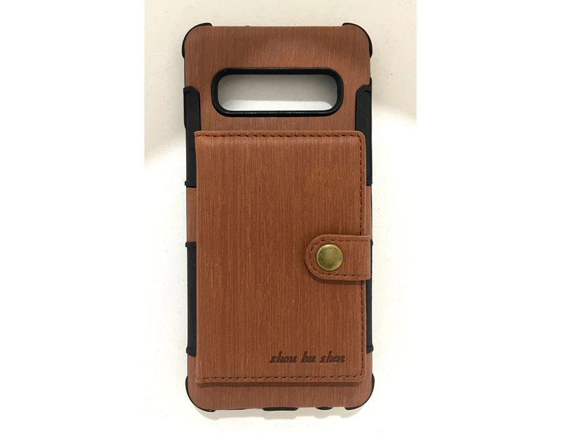 Tpu Case With Slot For Galaxy S10 Brown