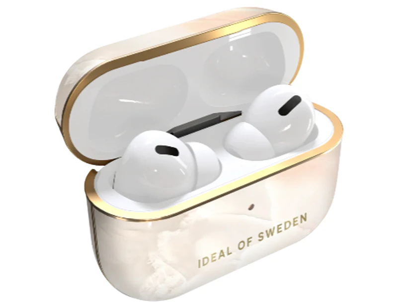 Ideal Of Sweden Airpods Pro Case Rose Pearl Marble - "White"