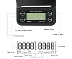 Digital coffee scale with timer, multifunction portable 3kg / 0.1g