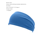 Sport Headband Soft Texture Moisture Wicking Elastic Band Summer Sport Hair Band for Running - Baby Blue