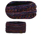 Women Headband, Warm Knit Fleece Lined Headband Winter Ear Warmer Headband - Purple