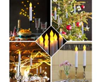 Set of 12 LED taper candles, flameless table candles, battery operated Harry Potter candles for party decorations