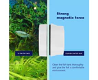 Algae Scrapers Aquarium Glass Cleaner Magnetic Brush Suitable for Small Fish Tank - White