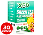X50 Green Tea + Resveratrol Antioxidant Energy Drink Assorted Flavours 30 Serves