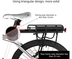 Mountain Bike Luggage Rack Adjustable Bicycle Luggage Rack Aluminum Alloy Quick Installation With Reflector