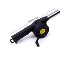 Blower,Bbq Hair Dryerbbq Fan Blower High Speed Igniter Portable Mini Manual Hand Crank Outdoor Picnic Camping Cooking Bbq Charcoal