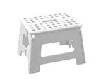 2x Boxsweden Foldaway 29x22cm Step Stool Chair Indoor/Outdoor Seat Small White