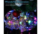 2M Christmas Lights Ribbon Fairy Decorative Lights Strings Xmas Tree Ornaments