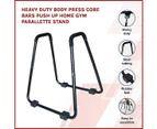 Push Up Stands Heavy Duty Body Press Core Bars Push Up Home Gym Parallette Stand