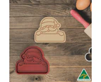 Christmas Santa Name Plate Cookie Cutter and Embosser Stamp