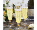 CLEAR PLASTIC CHAMPAGNE FLUTES 150mL [144 PACK] Wedding Party Champagne Glasses