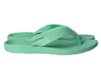 ARCHLINE Orthotic Thongs Arch Support Shoes Footwear Flip Flops - Dew Green