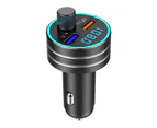 C1/D5 FM Transmitter Bluetooth-compatible 5.0 Intelligent Chip ABS Auto Quick Charger with Dual USB for Car