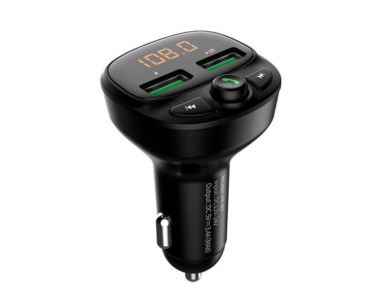 HY87 FM Transmitter Bluetooth-compatible 5.0 Lossless MP3 Car 3.0 Quick Charger for Vehicle