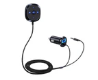 FM Transmitter Built-in Microphone Hands-Free Call ABS Car Kit Bluetooth-compatible Receiver MP3 Player for Driving