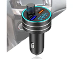 C1/D5 FM Transmitter Bluetooth-compatible 5.0 Intelligent Chip ABS Auto Quick Charger with Dual USB for Car