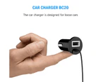 FM Transmitter Built-in Microphone Hands-Free Call ABS Car Kit Bluetooth-compatible Receiver MP3 Player for Driving