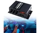 AK370 Power Amplifier Multifunctional Low Distortion Bluetooth-compatible Wireless Connection 12V/220V 2CH Audio Amplificador for Home