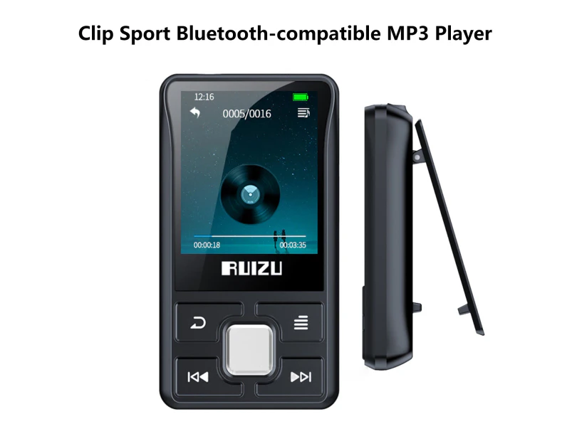 X52 MP3 Player Multifunctional Step Counting Stereo High Resolution Portable Bluetooth-compatible Mini Sports Audio Player for Outdoor