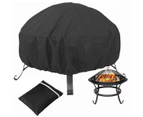 210D Outdoor Round Fire Pit Cover Garden BBQ Protector