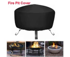 210D Outdoor Round Fire Pit Cover Garden BBQ Protector