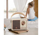 HM11Plus Bluetooth-compatible Speaker Retro Hands-free Call Gift Mini Portable Wireless Subwoofer FM Radio for Outdoor