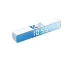Bluetooth 5.0 Wireless Rechargeable LED Bar Alarm Clock Speaker Music Player
