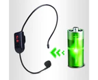 Wireless Microphone Head-mounted High Sensitivity Portable FM Transmitter Headset Megaphone Radio Mic for Tour Guide