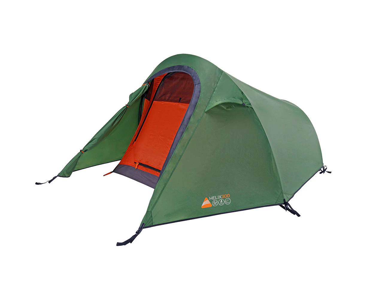 Vango Helix 300 3 Person Camping & Hiking Tent - Cactus (VTE-HE300-M)