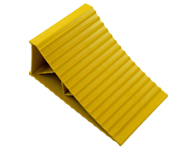 RV Wheel Chock Large Yellow