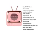 Bluetooth-compatible Speaker Mini Portable HiFi Sound Quality Retro TV Wireless Subwoofer Voice Amplifier for Home