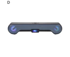 Wireless Speaker Rechargeable Double Horn Mega Bass Bluetooth-compatible 5.0 Sound Bar for PC
