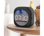 Bluetooth 5.0 2 In 1 Mini LED Screen Mirror Night Light Speakers Alarm Clock