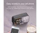 Q5 Portable Household Bluetooth-compatible 5.0 Wireless Mini Alarm Clock Speaker Mirror