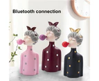 Mini Portable Cartoon Bubble Girl Wireless Bluetooth-compatible Speaker Gifts Home Decor