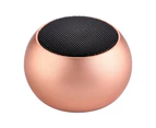 Mini Portable Bluetooth-compatible Metal True Wireless Stereo Music Player Solid Color Subwoofer Loudspeaker