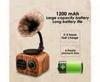 Mini Portable Retro Bluetooth-compatible Speaker TF Card Wireless Loudspeaker Music Player