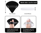 12 Pieces Powder Puff Face Triangle Makeup Puff for Loose Powder Soft Body Cosmetic Foundation Sponge Mineral Powder Wet Dry(Black and White )