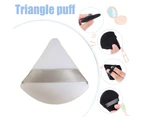 6 Pack Powder Puff Face Soft Triangle Makeup Puff for Loose Powder Mineral Powder Body Powder(white)