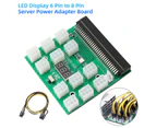 Power Conversion Board Indeformable High Strength LED Display 12 Port Server Power Adapter Board for DPS-1200FB A - Green