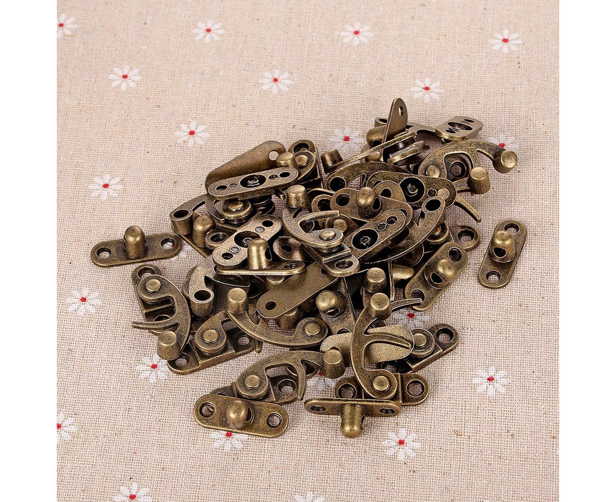 Swing Arm Box Hook Clasp, Rust-Resistant Jewelry Box Latch | Retro Wooden  Box, Gift Box Hardware Hasp