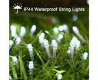 10M 80 LED Fairy Lights Outdoor Cold White Christmas Lighting Outdoor Waterproof for Indoor Christmas Tree Room Garden Party Wedding Halloween Decoration
