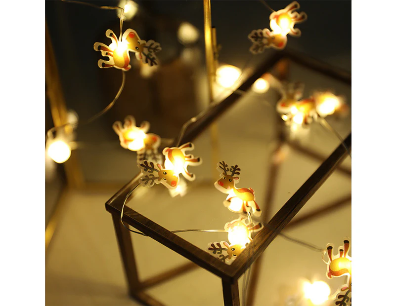 Christmas Cane String Lights Battery Operated Decorative Lights for Indoor Outdoor Light-up Decor Home Wedding Party Christmas Tree-Fawn
