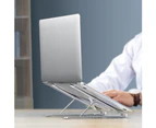 Adjustable Portable Laptop Tablet Notebook PC Desk Table Holder Stand Bracket - Grey