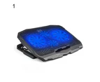 2-USB Ports Cooling Fan Laptop Cooler Pad Notebook Stand Holder for 14/15.6inch - 2#
