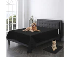 Waterproof Dog Bed Cover Couch Cover for Pet Anti-Slip Blanket for Loveseat Sofa Recliner,black,XS：52*82in（132*208cm）