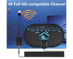 Digital TV Antenna Universal 4K 2000 Miles DVB-T2 HDTV Aerial Amplifier Signal Booster for Indoor