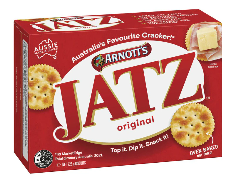 Arnotts Biscuits Jatz Original 225G