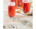 8 Pieces Wine Glass Charm Wine Glass Rings Tags For Goblet, Champagne Flutes Cocktails Martinis