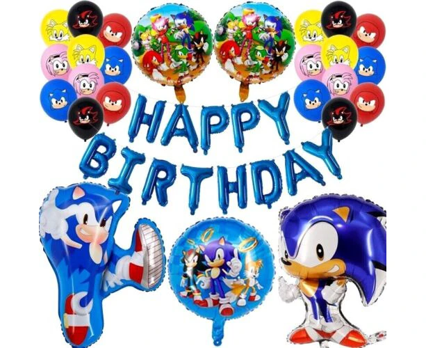 Party Set D Sonic The Hedgehog Party Set Party Supplies Kids Children Birthday Decoration